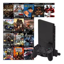 Sony Playstation 2 Slim + 26 Melhores Jogos + 0pl