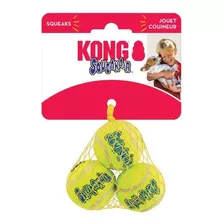 Kong Squeak Air Balls X-small Juguete Pelota Perro Pack X3- Color Amarillo