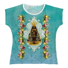 Blusa Religiosa Bata Feminina N Senhora Aparecida Bta008