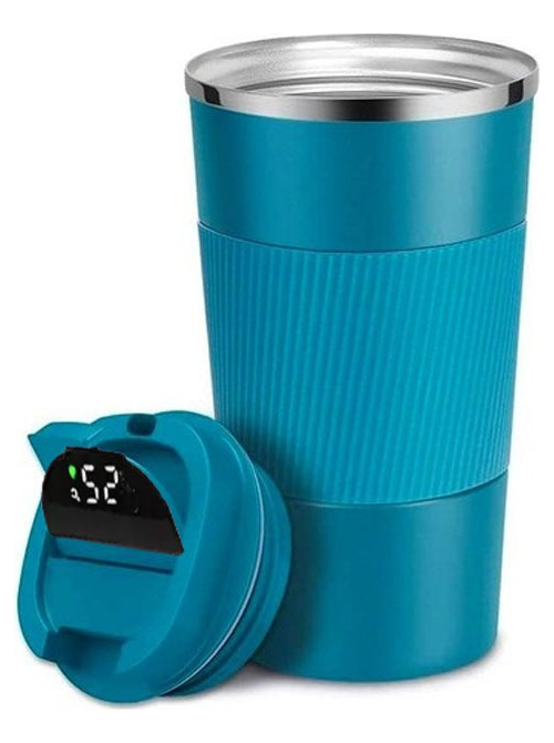 Vaso Café Térmico Acero Inox Con Sensor De Temperatura 500ml