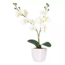 Planta Artificial Orquídea Artificial Vaso Arranjo De Flor