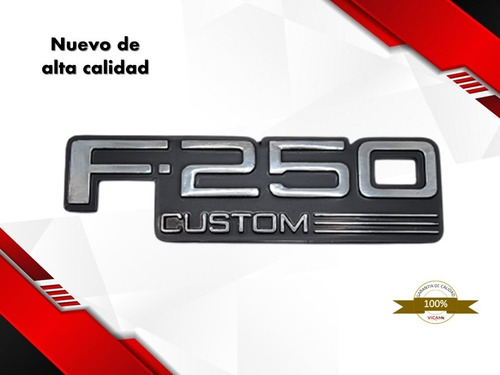 Emblema Lateral Ford F-250 Custom 1992-1997 Lado Izquierdo Foto 3