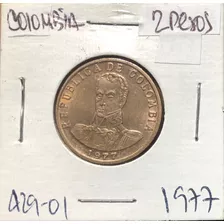 Colombia 2 Pesos 1979 Jer429.03