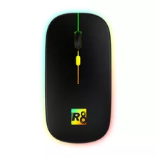 Mouse Sem Fio Recarregável Wireles Optico Led Rgb Ergonômico