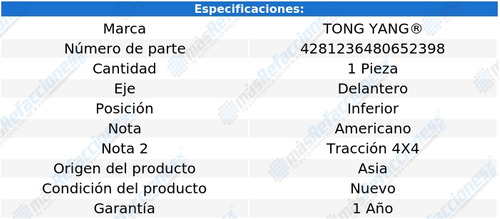 Tolva Defensa Nissan D21 Del Inf 1993 - 1997 Amer 4x4 Rxc Foto 2