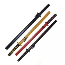 4 Katanas Madera Para Jugar Cosplay Disfraz,entrenar Etc 