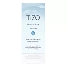 Tizo Mineral Stick Spf 45 | Sin Tinte | Resistente Al Agua (