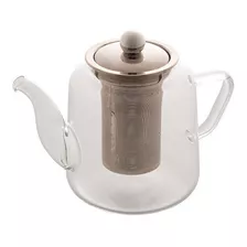 Chaleira Vidro Borossilicato Infusor Aço Inox 600ml