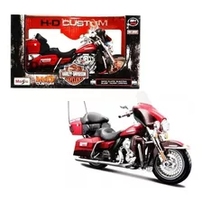 Rojo Harley Davidson Electra Glide Ultra Escala 1:12 Maisto