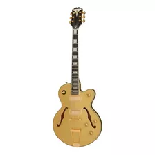 Guitarra Eléctrica EpiPhone Original Collection Uptown Kat Es Archtop De Arce/álamo Topaz Gold Metallic Metalizado Con Diapasón De Ébano