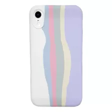 Funda Silicona Rainbow Compatible Con iPhone Arcoiris Color