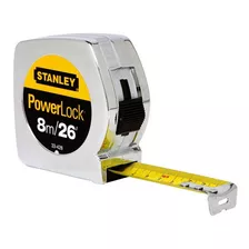 Flexómetro Cinta Metrica Stanley 8 Metros Power Lock 33-428 