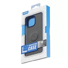 Capa Para iPhone 15, 15 Pro, 15 Pro Max Magsafe Kevlar Rock