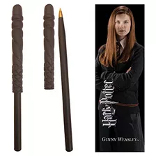 Pluma Varita De Harry Potter Ginny Y Marcador De Libros