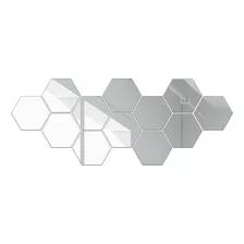 Folhas De Espelho Hexagonais Reflexivas Flexíveis Autoadesiv