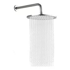 Ducha, Regadera Anticalcarea 20cm Redonda Kit Tubo Pared