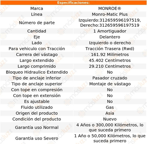 1/amortiguador Del Izq O Der Mountaineer Rwd 97/01 Foto 3