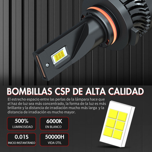 9005 9006 Kit De Focos Led Para Honda Luz Alta Ybaja 30000 L Foto 4