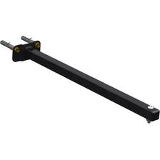 Suporte Haste Refletor Led Parede Fachada 40cm Preto Aço