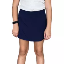 Short Saia Tactel Escolar C/ Elástico Cordão Ajustável