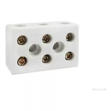 Conector De Porcelana 16mm² 50a / 600v, 3pólos - Kit 3 Unid