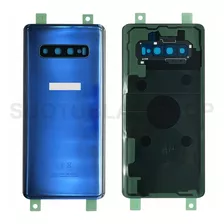 Tapa Trasera Con Cristal Cámara Para Samsung S10 Plus Azul