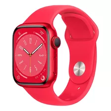 Apple Watch S8 Gps Aluminio 41mm Deportiva Rojo Open Box