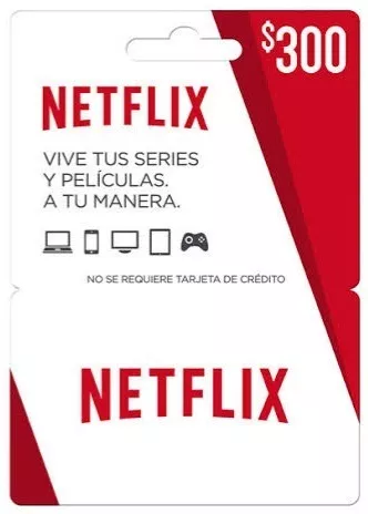 Tarjeta De Netflix 300 Pesos