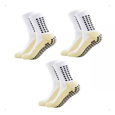 Kit 3 Pares Meia Antiderrapante Futebol Esportiva Pro Socks