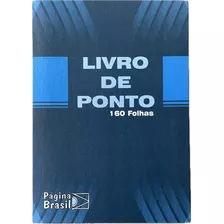 Livro De Ponto Diário 1/4 160 Folhas Capa Dura Funcionário