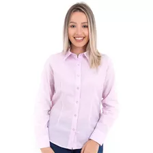 Blusa Camisa Algodão Floral Valentina Top Rosa Lançamento