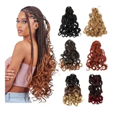 Cabelo Jumbo Cacheado Longo Boho Curl Trança C/ Cachos 400g 