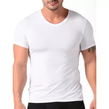 Geordi Camiseta Básica Microfibra Cuello V Manga Corta 3987