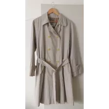 Trench Piloto Impermeable Burberry Original Impecable Beige