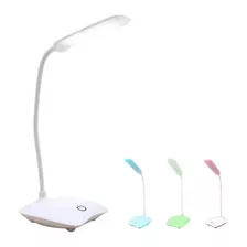 Lampara Led Cuello Flexible Usb Recargable Portatil Lectura 