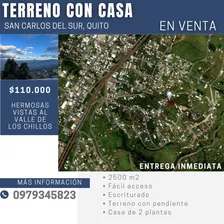 Exclusiva Propiedad Con Casa De Dos Plantas Y Vistas Panorámicas En Terreno Inclinado