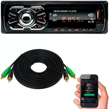 Aparelho Rádio Mp3 Player Automotivo Bluetooth Usb + Brinde
