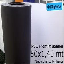 Tecido Lona Banner 50x1,40 Mts 440 Gsm Bobina Pvc Vinil Rolo