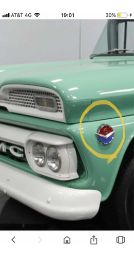 Emblema De Salpicadera Gmc Pickup Truck 1960 1961 1962 Foto 5