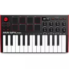 Akai Mpk Mini Mk3 Controlador Midi 25 Teclas