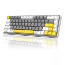 Teclado Magegee Con Cable, Retroiluminado/gris Y Blanco.