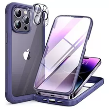 Funda Miracase Para iPhone 14 Pro C/cubre Cam Pant Purple