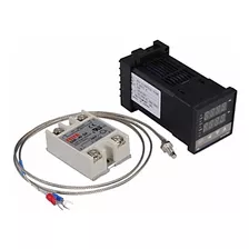 Kit Controlador Temperatura Pid Rex-c100 + Relay Ssr +termoc