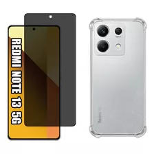 Kit P/ Xiaomi Redmi Note 13 5g Película Privativa 3d + Capa