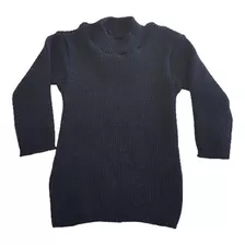 Blusa Básica Cacharrel De Tricô Azul Marinho Tricô Kids