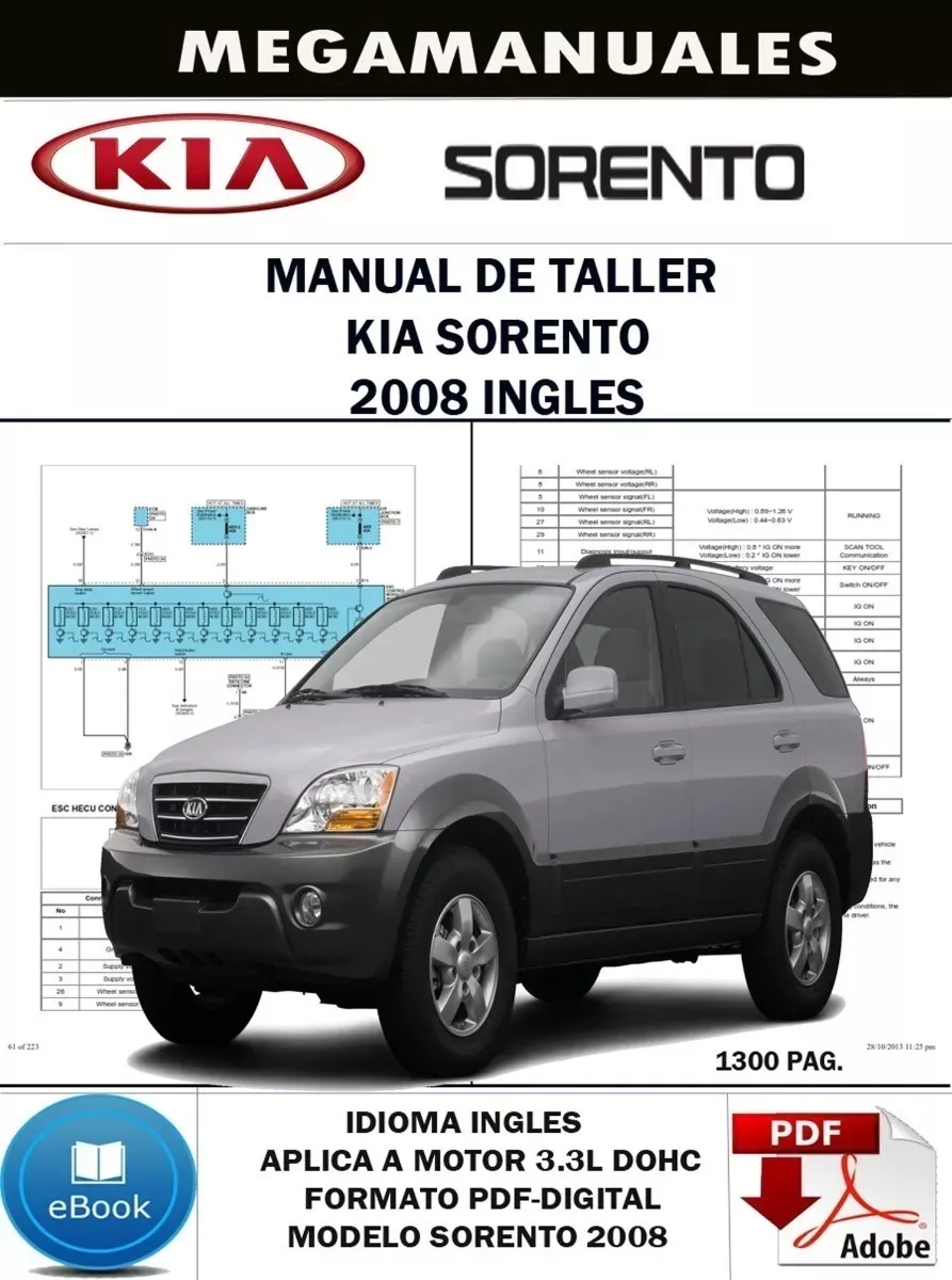 Manual De Taller Kia Sorento 2008 Ingles