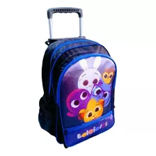 Mochila Bolofofos Bolsa Infantil Feminina Rodinhas Escolar