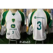 Camisa John Deere Futsal Branca Anos 2000 #3 