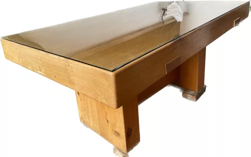 Tercera imagen para búsqueda de mesa de comedor en madera rosa morada