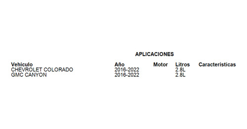 Filtro Aceite Chevrolet Colorado 2016-2022 2.8l Foto 3